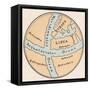 World Map, Crates Mallos-null-Framed Stretched Canvas