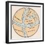 World Map, Crates Mallos-null-Framed Art Print