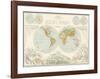 World Map - Distribution of Lord and Water-The Vintage Collection-Framed Giclee Print