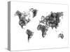 World Map Drawing 1-NaxArt-Stretched Canvas