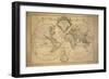 World Map Drawn from Observations Made at the Academy of Sciences-Claude Louis Chatelet-Framed Giclee Print