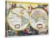 World Map, Early 18th Century-Pieter Van Der Aa-Stretched Canvas