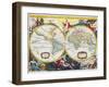 World Map, Early 18th Century-Pieter Van Der Aa-Framed Giclee Print