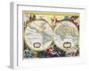 World Map, Early 18th Century-Pieter Van Der Aa-Framed Giclee Print