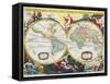 World Map, Early 18th Century-Pieter Van Der Aa-Framed Stretched Canvas
