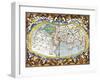 World Map, Entitled 'Unviersalis Tabula Iuxta Ptolemeum', Plate 1 from Mercator's Edition of…-Gerardus Mercator-Framed Giclee Print