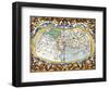 World Map, Entitled 'Unviersalis Tabula Iuxta Ptolemeum', Plate 1 from Mercator's Edition of…-Gerardus Mercator-Framed Giclee Print