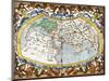 World Map, Entitled 'Unviersalis Tabula Iuxta Ptolemeum', Plate 1 from Mercator's Edition of…-Gerardus Mercator-Mounted Giclee Print