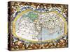 World Map, Entitled 'Unviersalis Tabula Iuxta Ptolemeum', Plate 1 from Mercator's Edition of…-Gerardus Mercator-Stretched Canvas