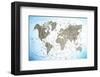 World Map Exploration-null-Framed Art Print