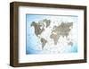 World Map Exploration-null-Framed Art Print