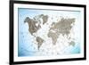 World Map Exploration-null-Framed Art Print