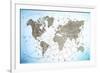 World Map Exploration-null-Framed Art Print