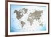 World Map Exploration-null-Framed Art Print