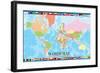 World Map for Kids-null-Framed Premium Giclee Print