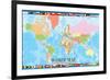 World Map for Kids-null-Framed Art Print