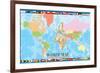 World Map for Kids-null-Framed Art Print