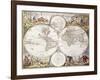 World Map from Atlas Maior, C.1705-Frederick de Wit-Framed Giclee Print