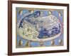 World Map from Cosmographia by Nicolaus Germanus-null-Framed Giclee Print