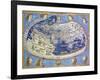 World Map from Cosmographia by Nicolaus Germanus-null-Framed Giclee Print