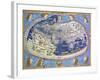 World Map from Cosmographia by Nicolaus Germanus-null-Framed Giclee Print