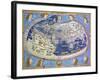 World Map from Cosmographia by Nicolaus Germanus-null-Framed Giclee Print