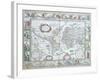 World Map, from "Le Theatre Du Monde" or "Nouvel Atlas," 1645-Willem Janszoon Blaeu-Framed Giclee Print