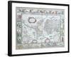 World Map, from "Le Theatre Du Monde" or "Nouvel Atlas," 1645-Willem Janszoon Blaeu-Framed Giclee Print