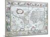 World Map, from "Le Theatre Du Monde" or "Nouvel Atlas," 1645-Willem Janszoon Blaeu-Mounted Giclee Print