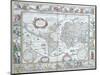 World Map, from "Le Theatre Du Monde" or "Nouvel Atlas," 1645-Willem Janszoon Blaeu-Mounted Premium Giclee Print