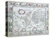 World Map, from "Le Theatre Du Monde" or "Nouvel Atlas," 1645-Willem Janszoon Blaeu-Stretched Canvas