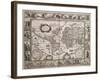 World Map, from "Le Theatre Du Monde" or "Nouvel Atlas," 1645-Willem Janszoon Blaeu-Framed Giclee Print