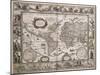 World Map, from "Le Theatre Du Monde" or "Nouvel Atlas," 1645-Willem Janszoon Blaeu-Mounted Giclee Print