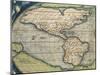 World Map from Theatrum Orbis Terrarum, 1570 Detail, the Americas-null-Mounted Giclee Print