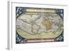 World Map from Theatrum Orbis Terrarum, 1570-null-Framed Giclee Print