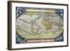 World Map from Theatrum Orbis Terrarum, 1570-null-Framed Giclee Print