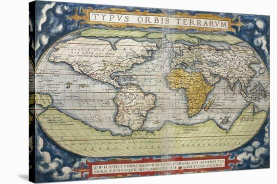 World Map from Theatrum Orbis Terrarum, 1570-null-Stretched Canvas