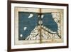 World Map from Treatise of Geography, Circa 1099-1165, Manuscript-null-Framed Giclee Print