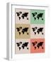 World Map Grid Poster 2-NaxArt-Framed Art Print