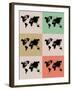 World Map Grid Poster 2-NaxArt-Framed Art Print