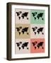 World Map Grid Poster 2-NaxArt-Framed Art Print