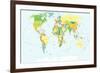 World Map - Highly Detailed Vector Illustration-dikobraziy-Framed Art Print