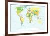 World Map - Highly Detailed Vector Illustration-dikobraziy-Framed Art Print