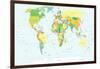 World Map - Highly Detailed Vector Illustration-dikobraziy-Framed Art Print