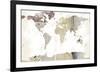 World Map I-null-Framed Art Print