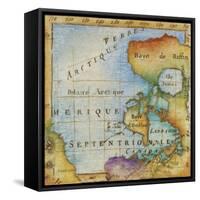 World Map I-Liz Jardine-Framed Stretched Canvas