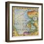 World Map I-Liz Jardine-Framed Art Print