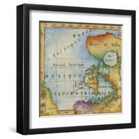 World Map I-Liz Jardine-Framed Art Print