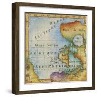 World Map I-Liz Jardine-Framed Art Print