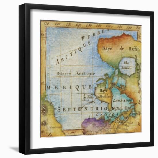 World Map I-Liz Jardine-Framed Art Print